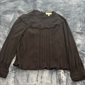 Current/Elliot black lace blouse
